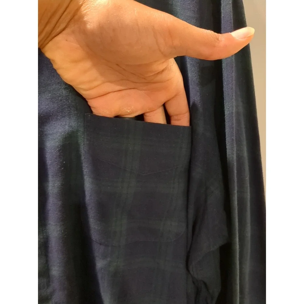 Polo Ralph Lauren Marlowe Wool Blend Plaid‎ Long Sleeve Flannel Size XL